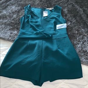 Dressy teal romper